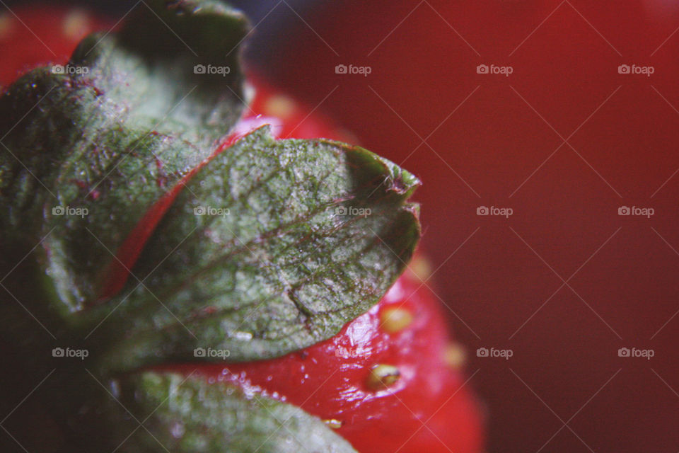 Fresh sweet red strawberries