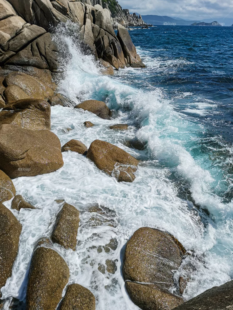 Sea and wave