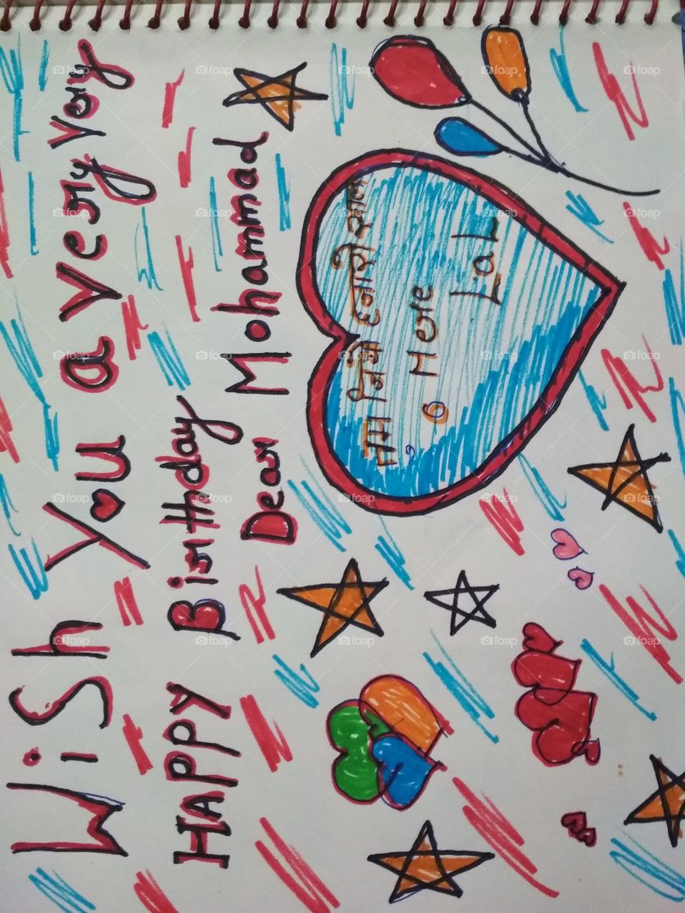 Birthday Hand Painting