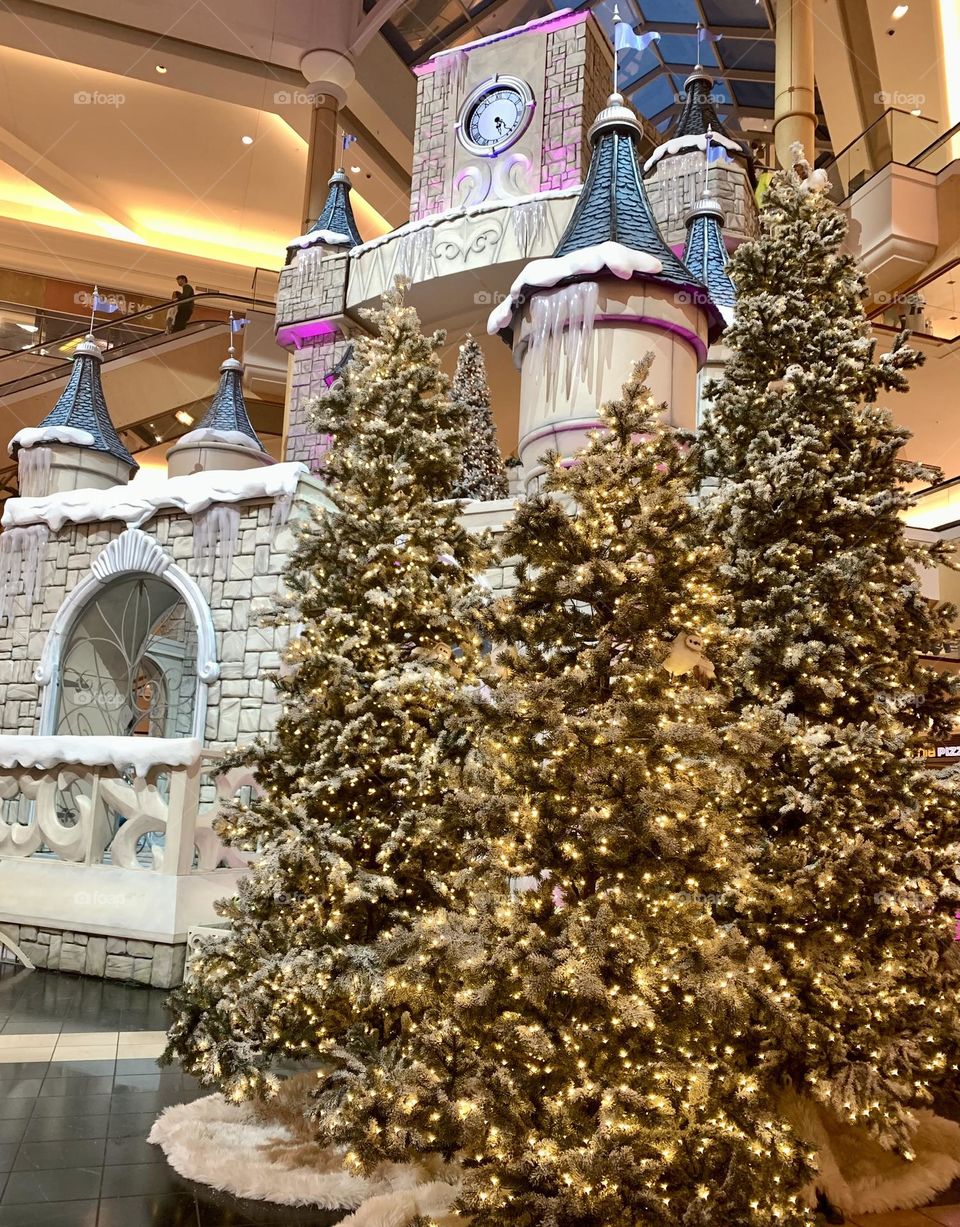 Fairytale Castle and Christmas trees