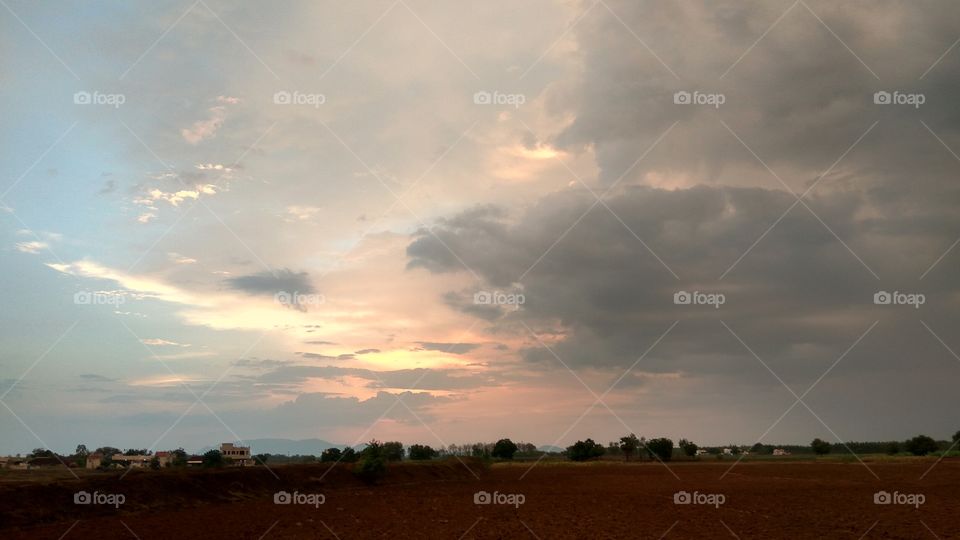 lovely clouds in the sky