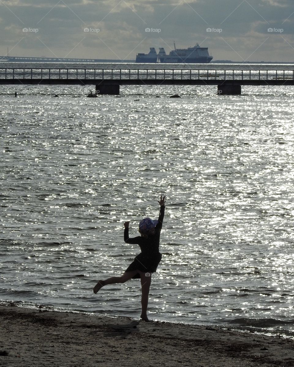 Girl on the beach 