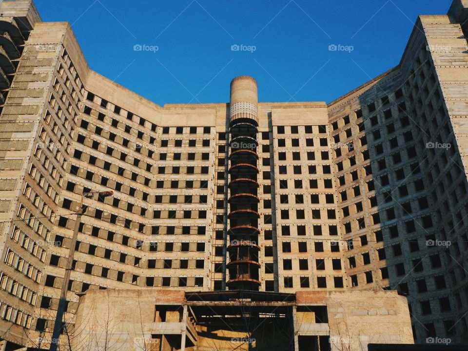 unfinished building in Kiev