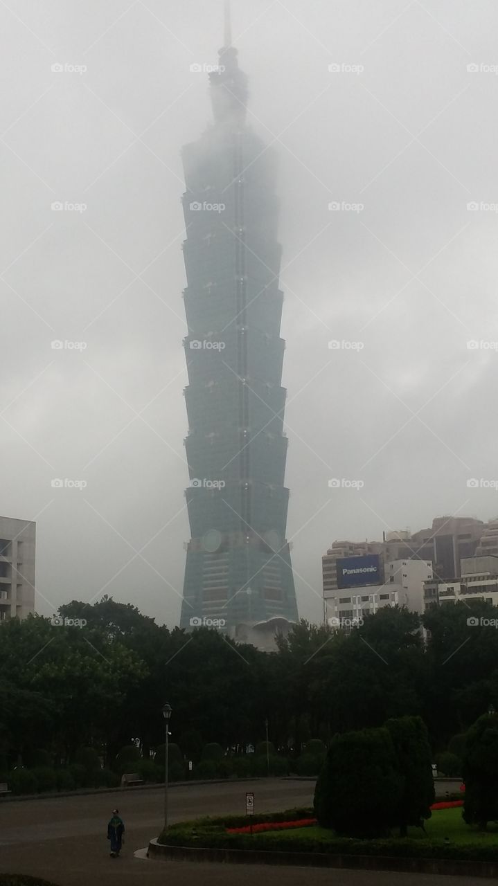 #Taipei101-in the clouds