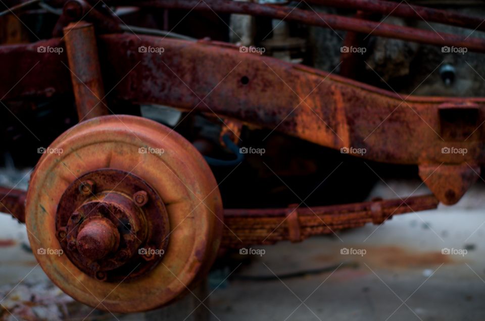 Rusty old wheel