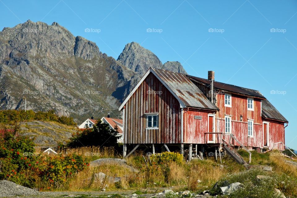 Henningsvær in Lofoten,Norway