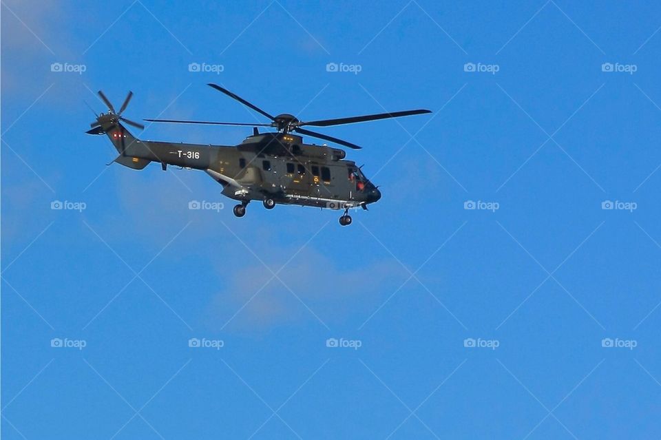 Swiss military chopper