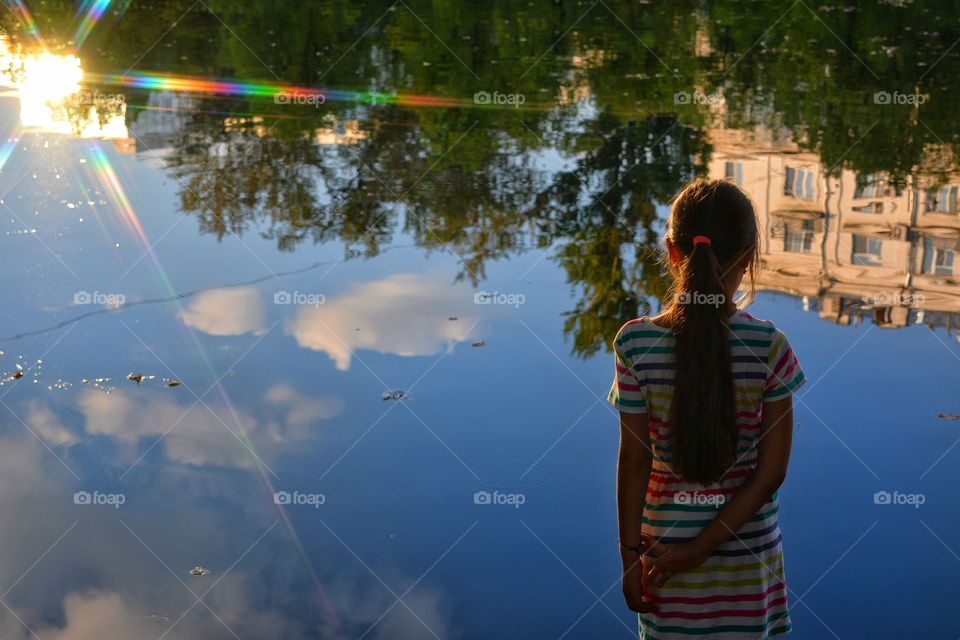 People, Water, Landscape, Light, Sunset