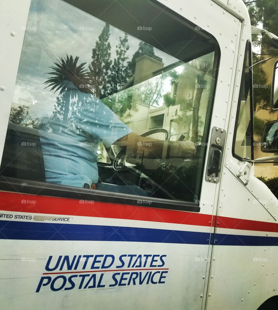 The mail truck