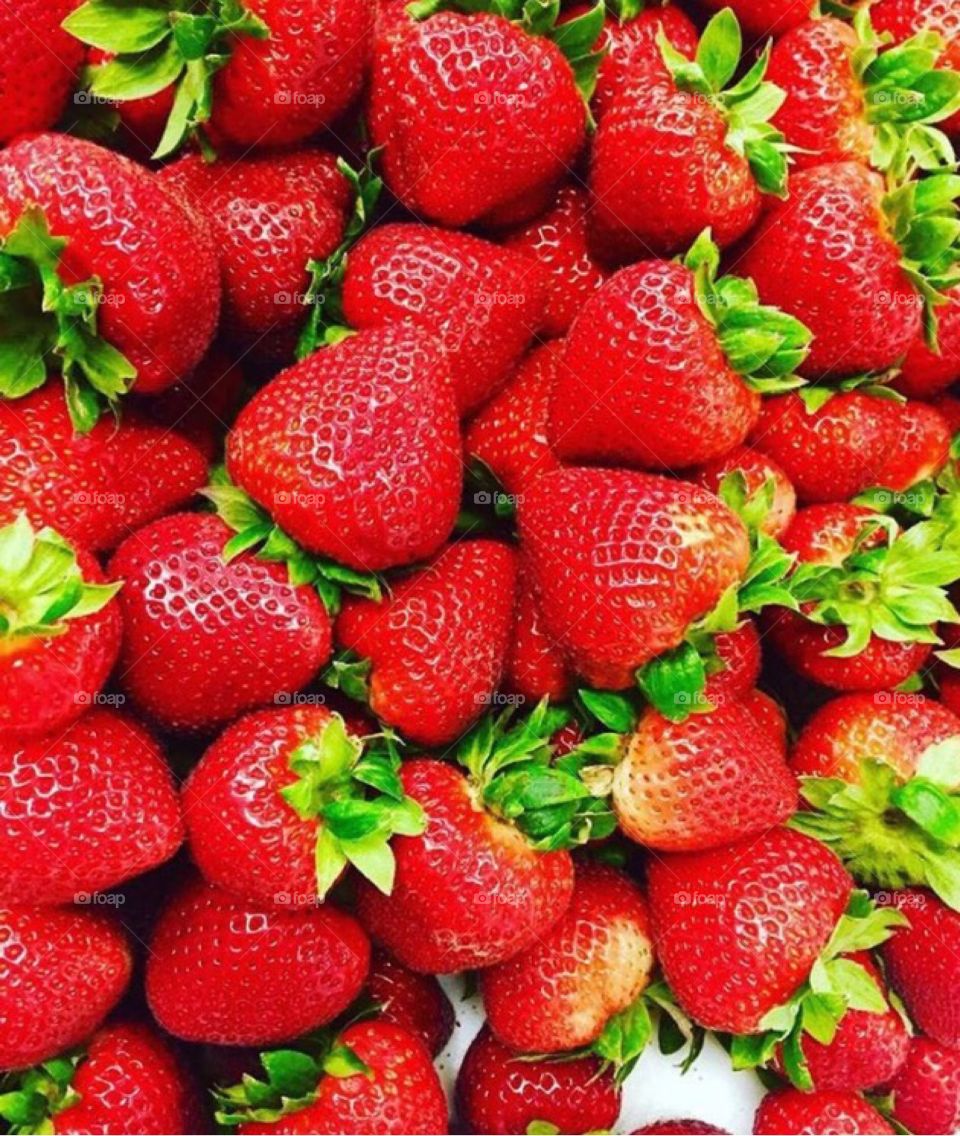 Full frame of a strawberries