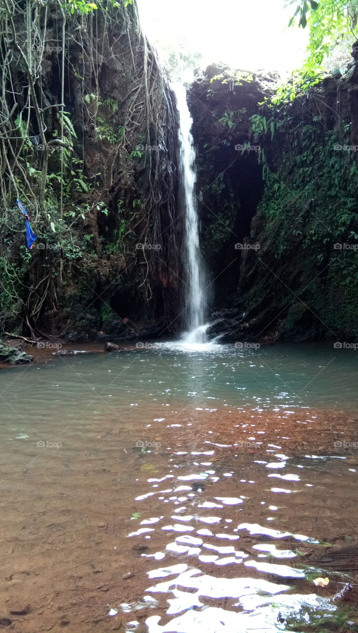 spending time with  water fall.