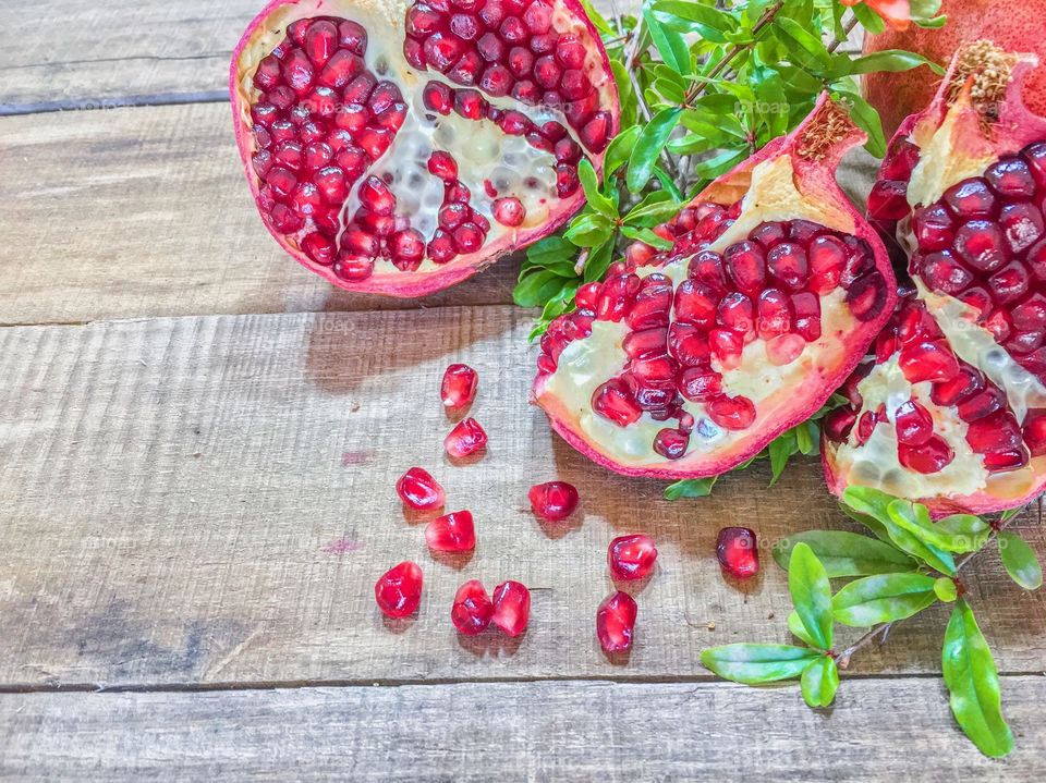 Pomegranate fruits 