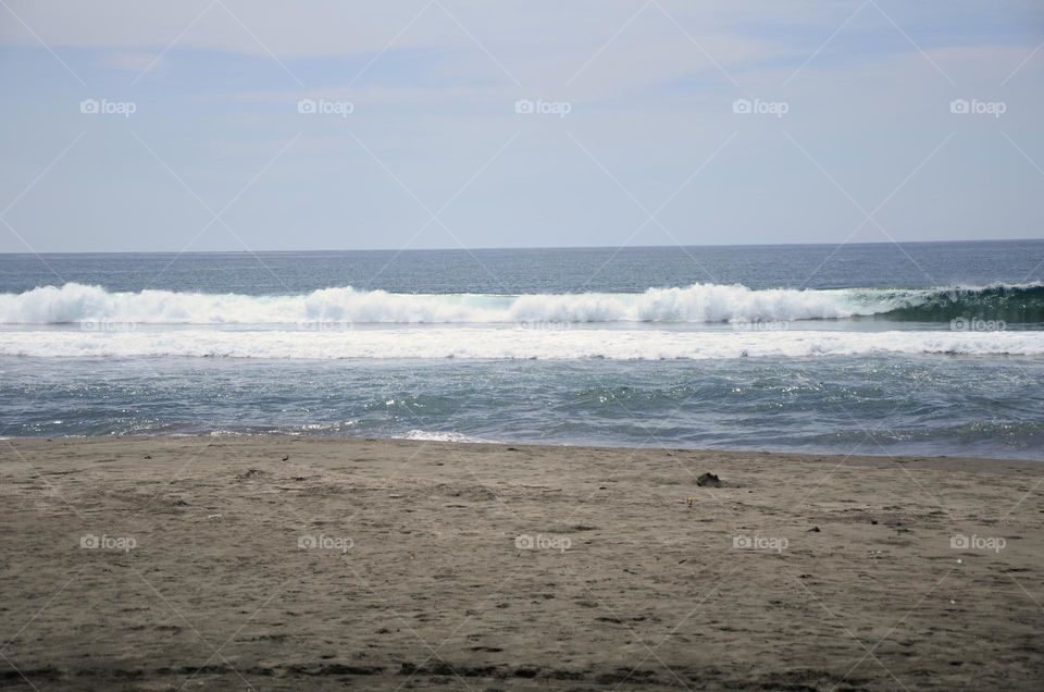 morning view in the beach