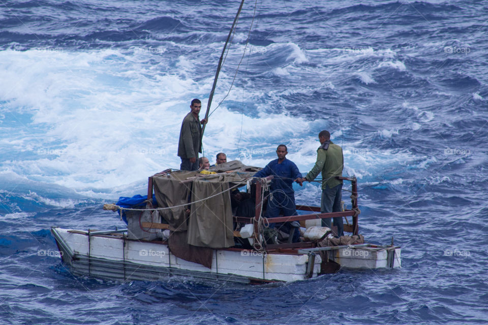 Cuban Rescue at Sea 6 of 11. Royal Caribbean rescue of Cuban immigrants 02MAR15