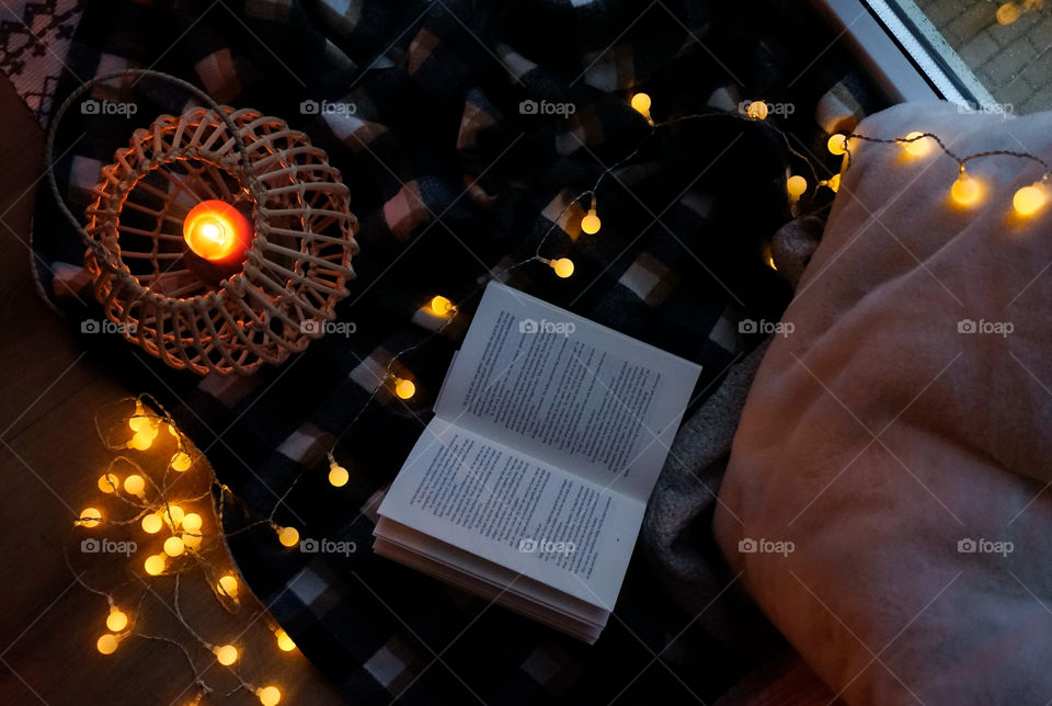 Cozy place to read a book during a rainy day