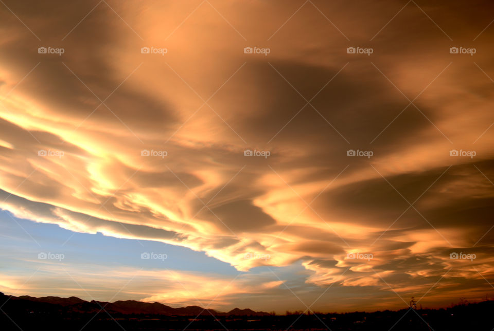 Sunset. Sunset in Colorado 