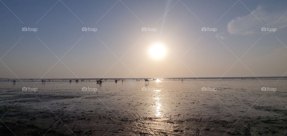 jampore beach, daman, gujarat, india