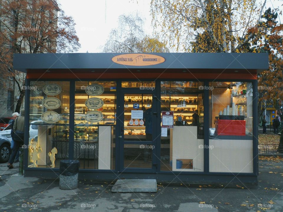 bread stall selling bread