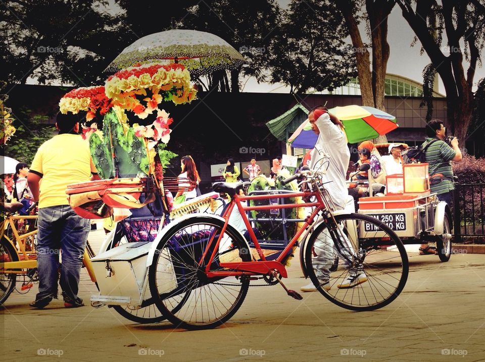 Cycle rickshaw in Malacca