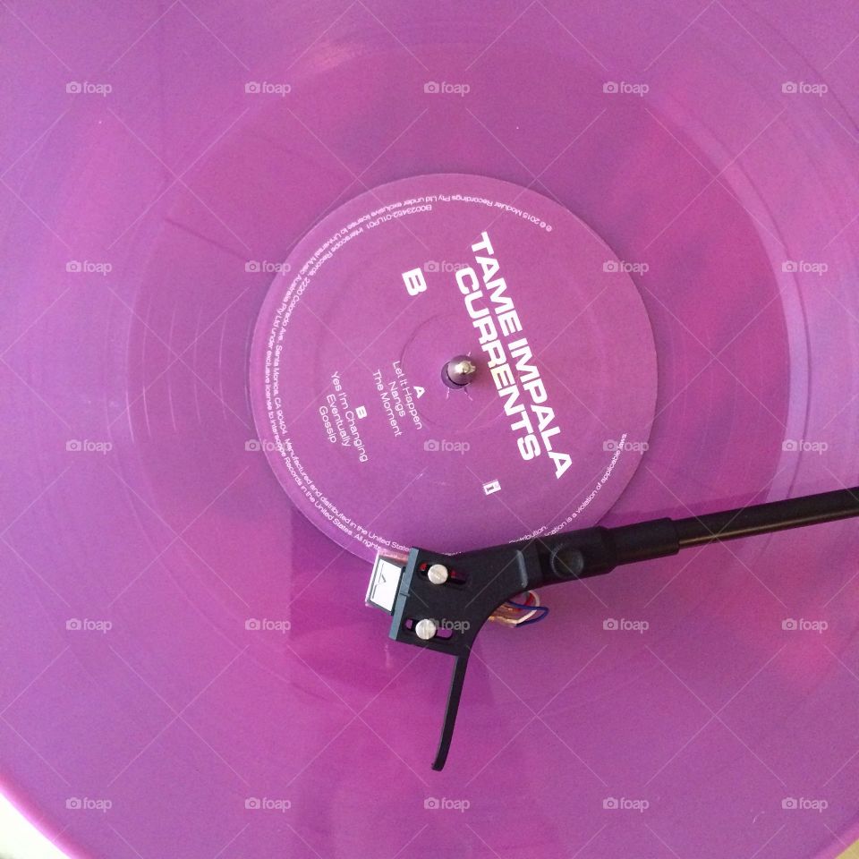 Colored vinyl record