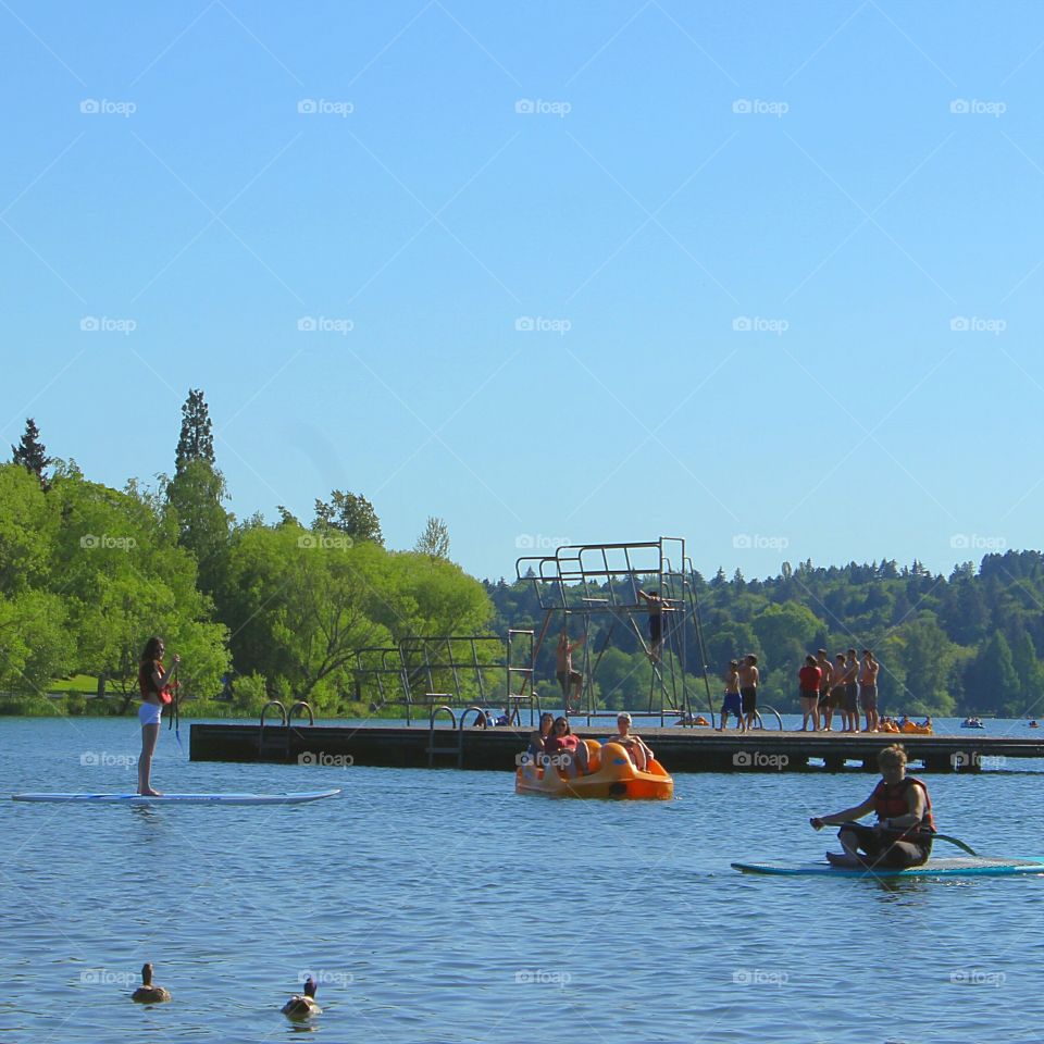 summer time at the lake