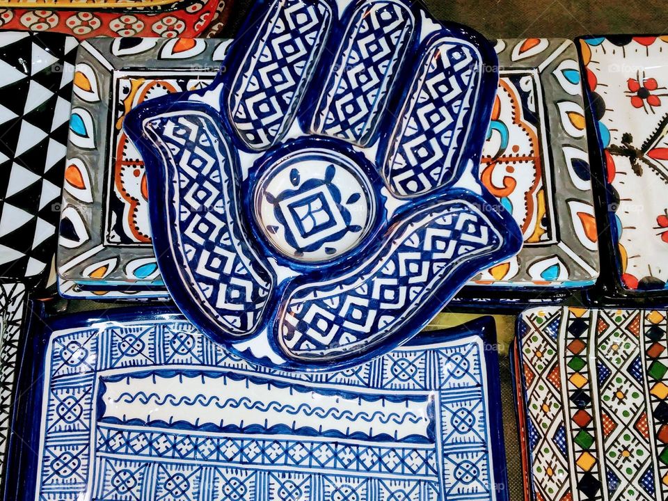 Objects artisanal of morocco