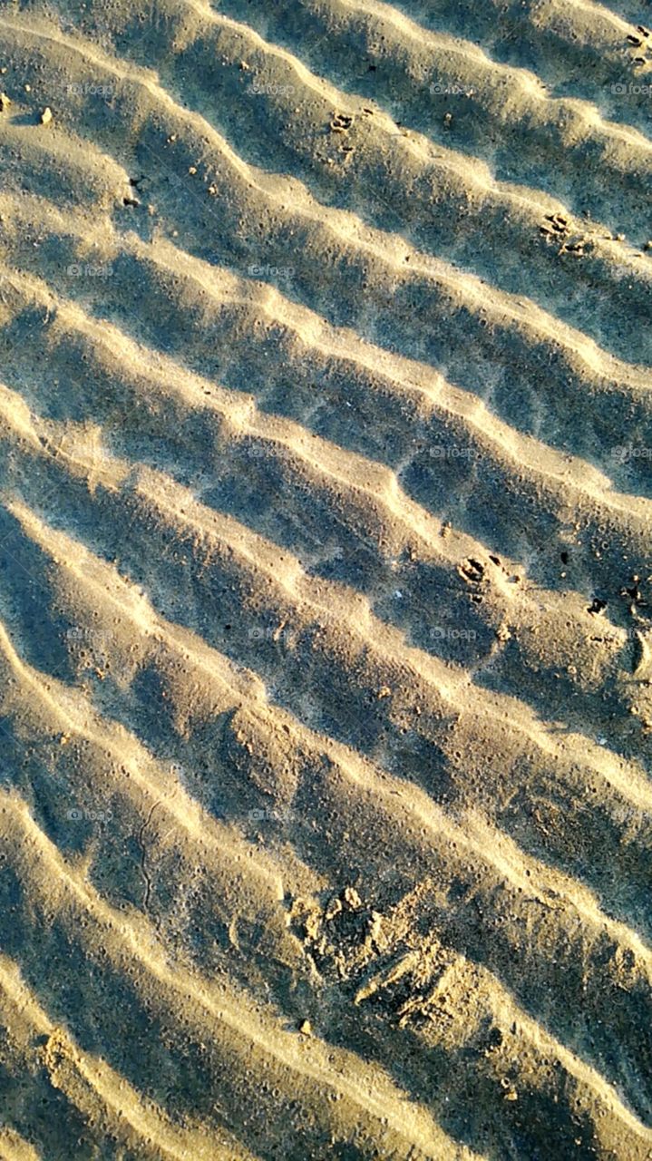 wave paterns on sand