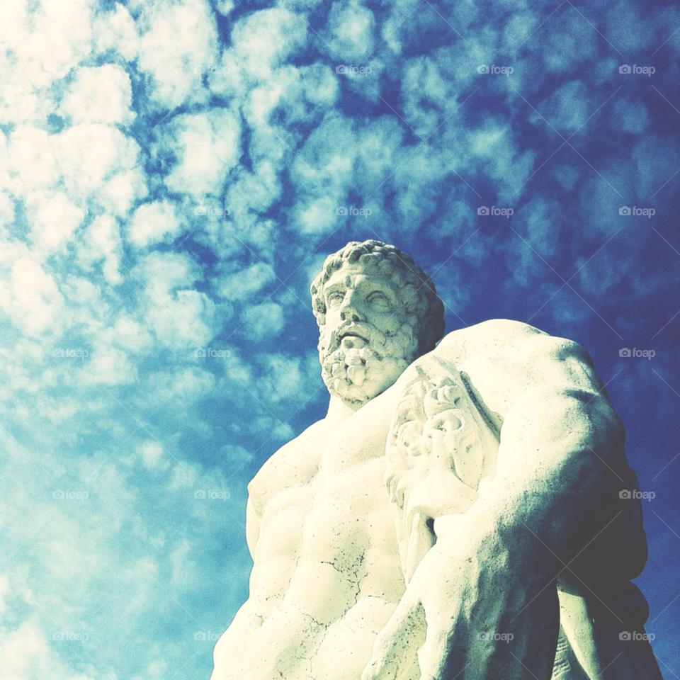drottningholm sky clouds statue by bumbiru