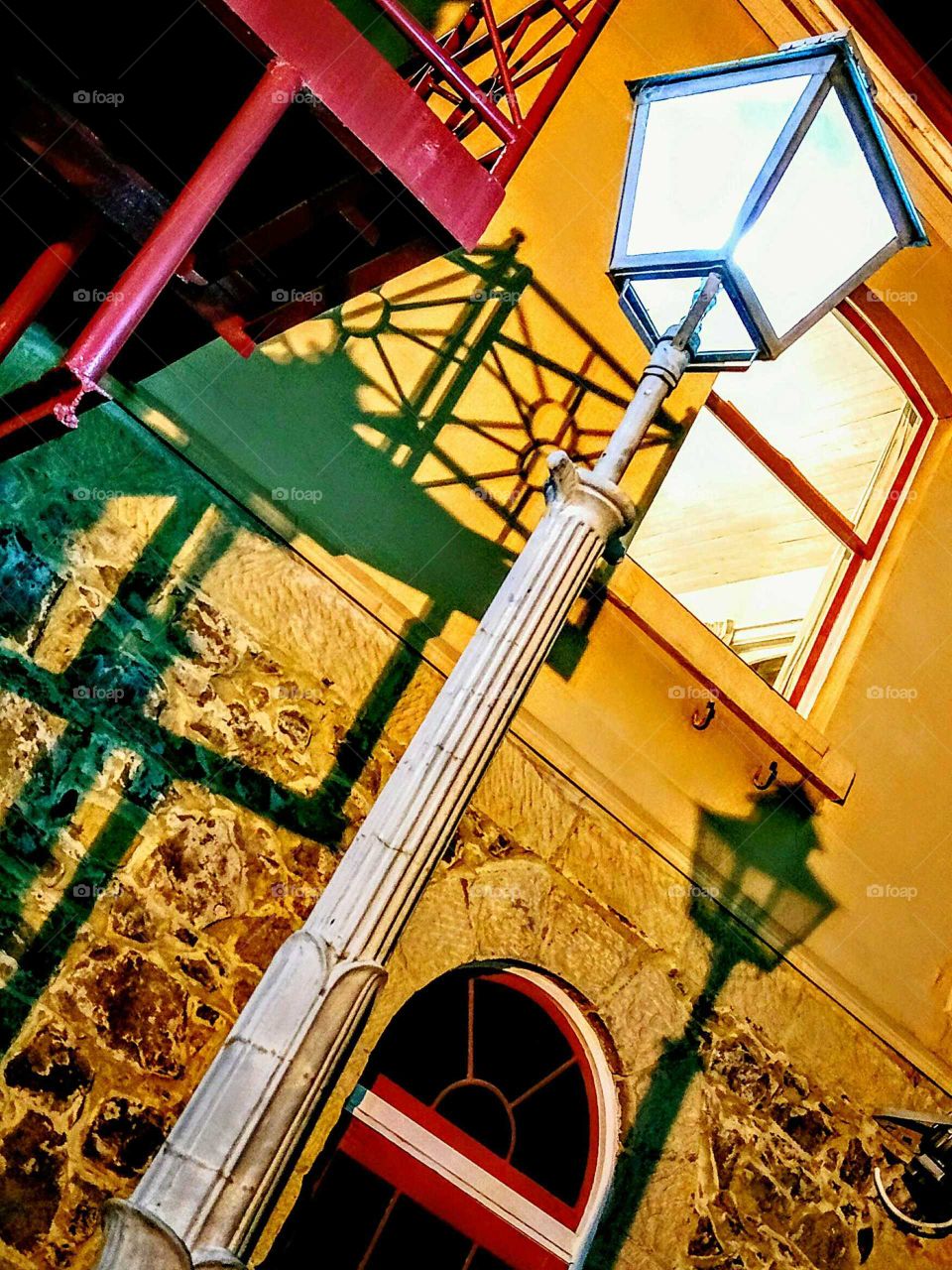 street light + shadow