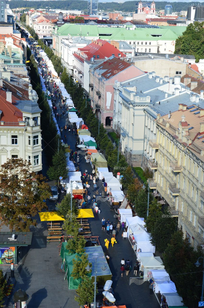 Looking from top at Vilnius