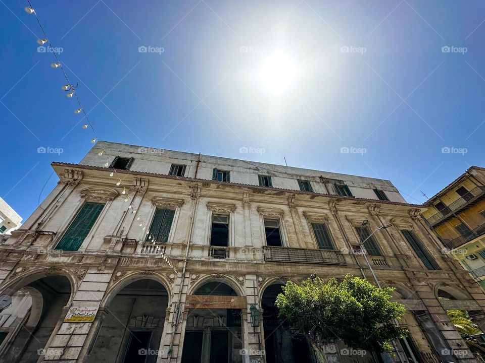 A colonial era building at Port Said, Egypt