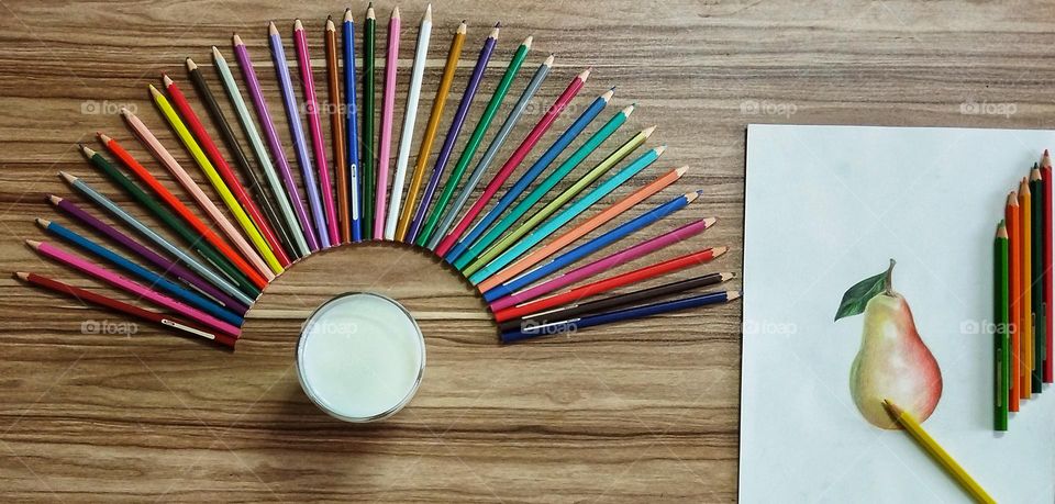 Art desk
 Life is like painting, we draw the lines with hope, we erase the mistakes with peace, we create with feelings and we paint with love