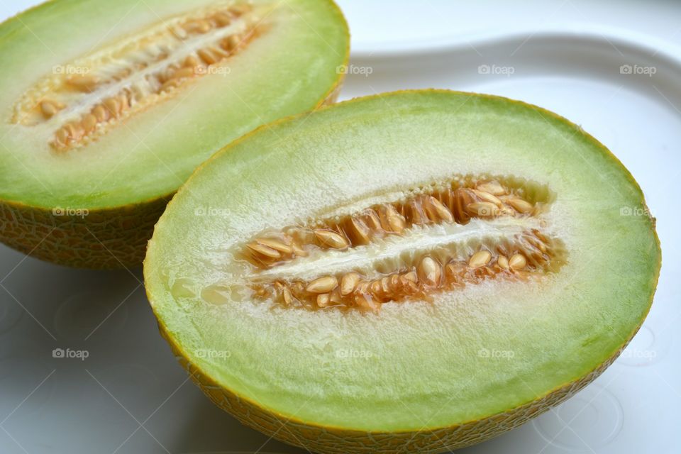 Melon, Fruit, No Person, Juicy, Cut