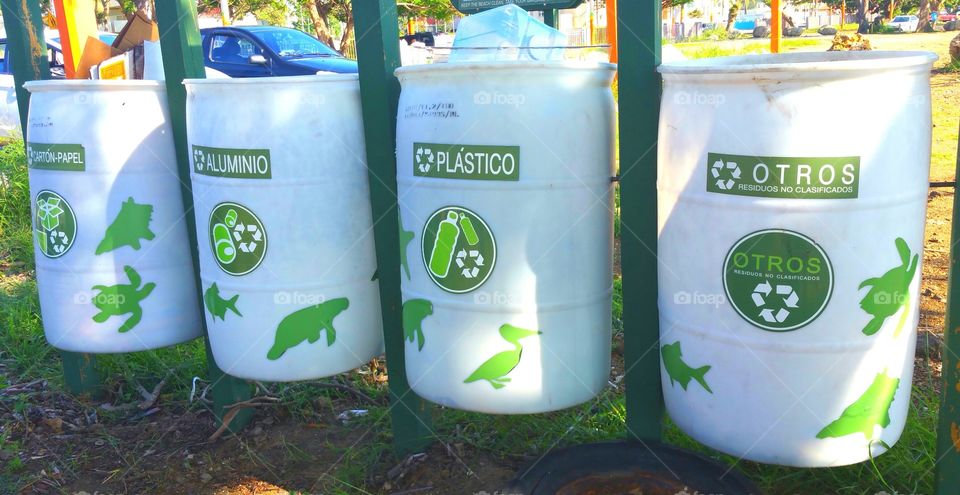 Recycling bins