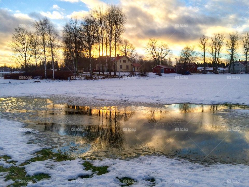 Melting snow 