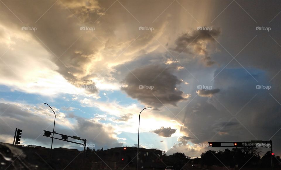 storms passing through Albuquerque NM, August 2018