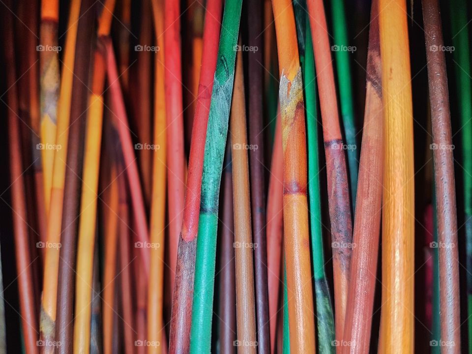 Colored grass made in many colos for decoration