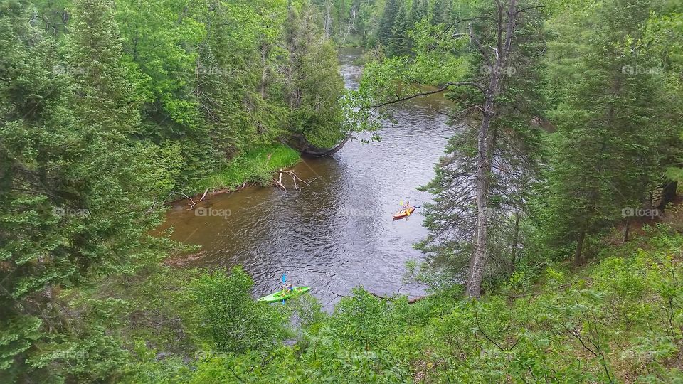 Kayaking northern Michigan
