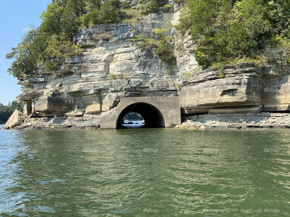 Eerily cool reminder of the town underneath Lake Cumberland in Burnside, Kentucky