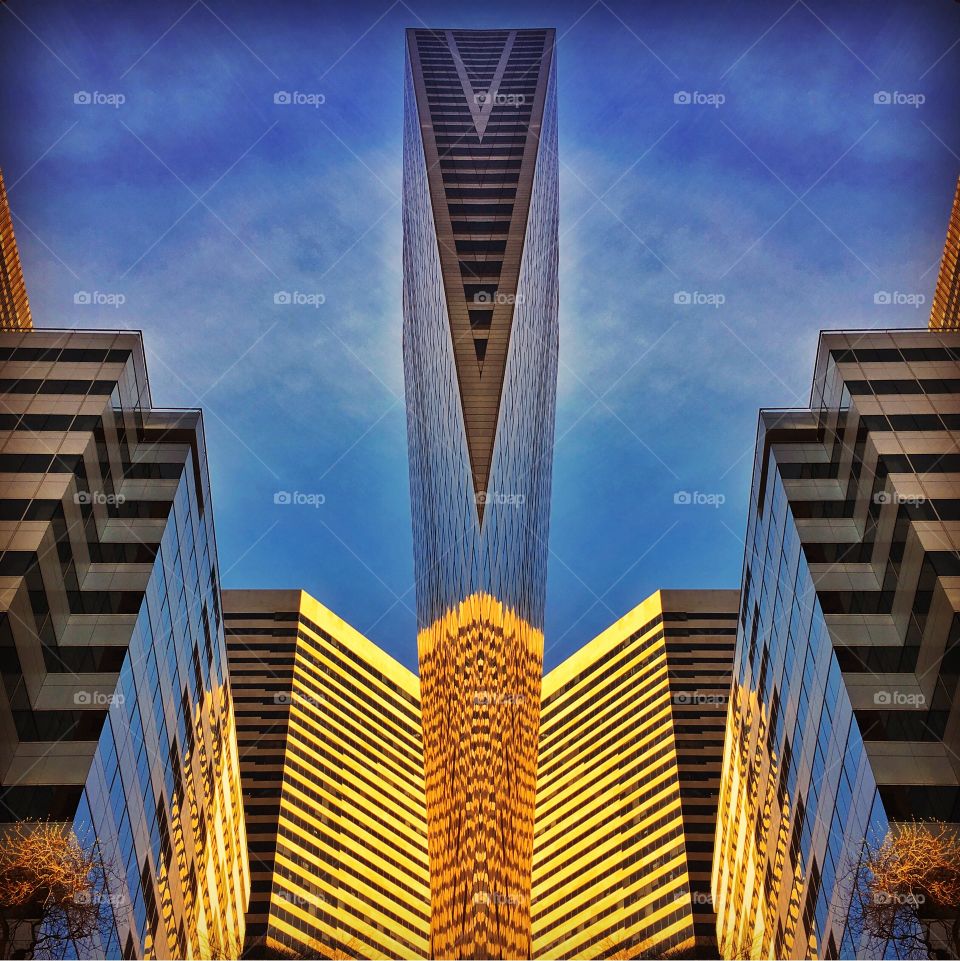 Abstract Photograph of High Rise Office Building