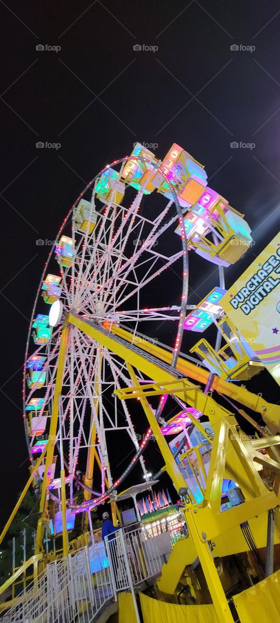 Colorful Ferris wheel (set of photos)