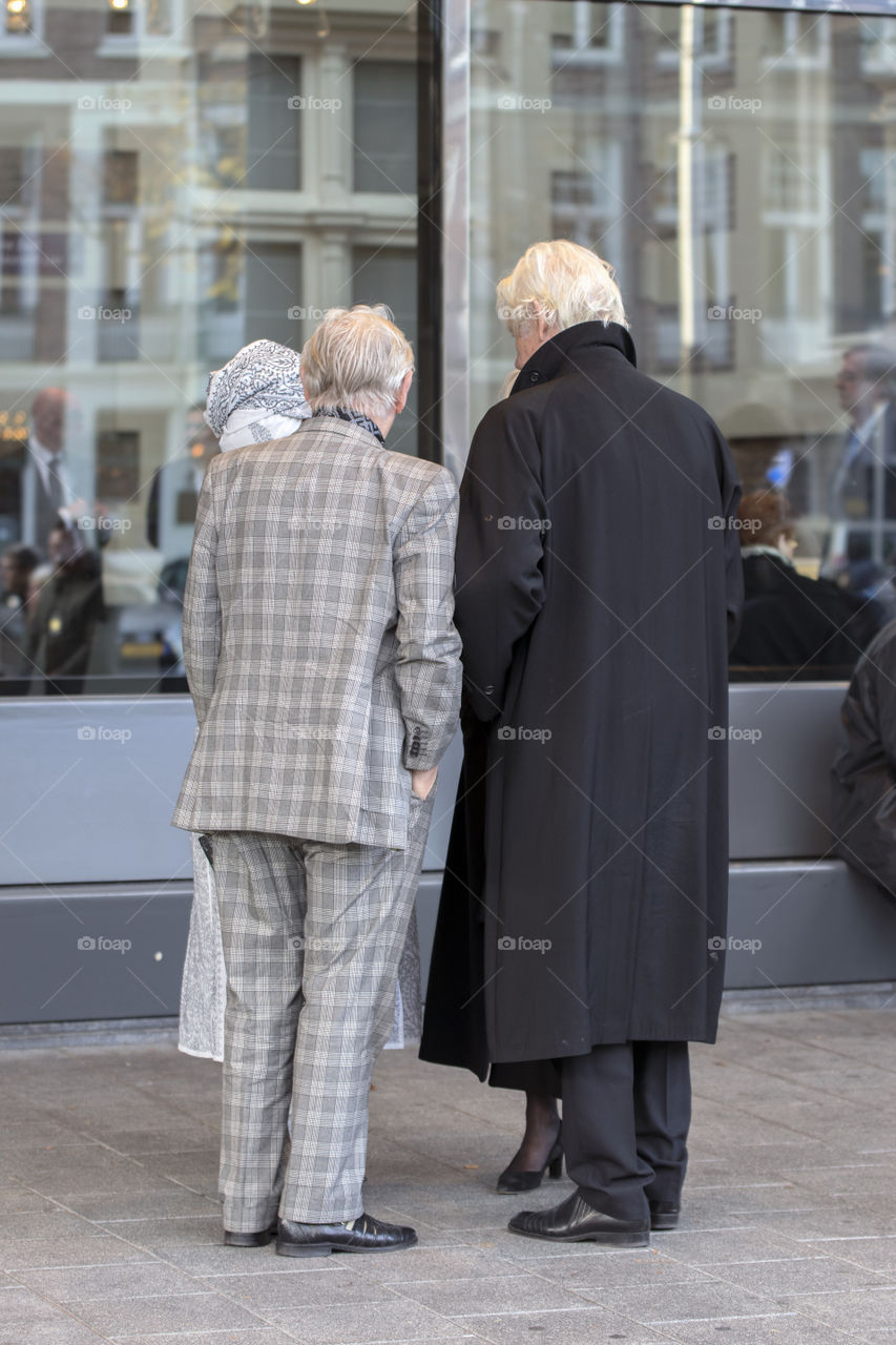 Paul Van Vliet And Gerda Havertong At The Memorial Ceremony At The Concertgebouw At Amsterdam 27-10-2018 The Netherlands