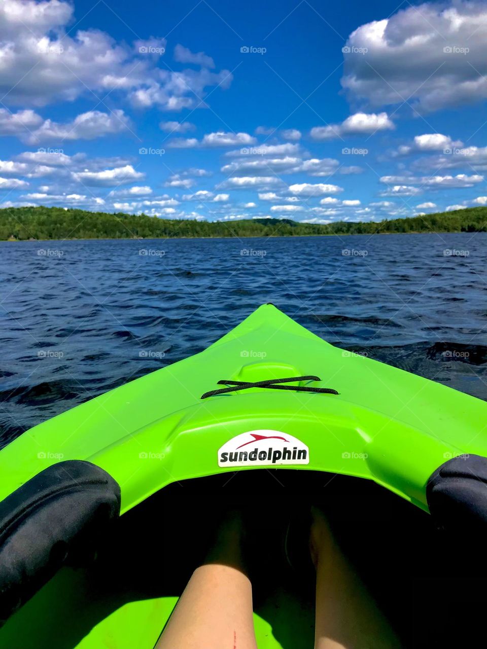 Enjoying nature’s beauty from a kayak 