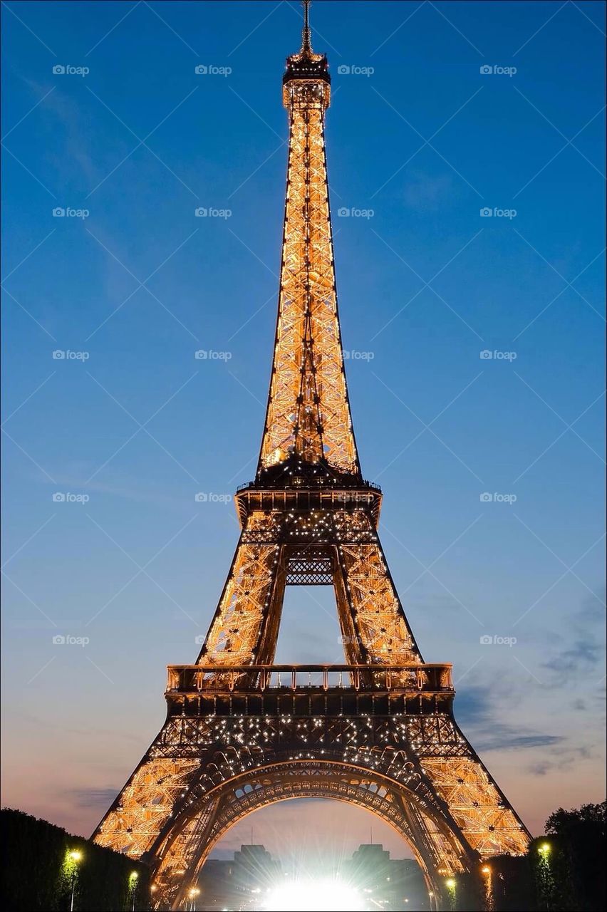 Eiffel Tower at night