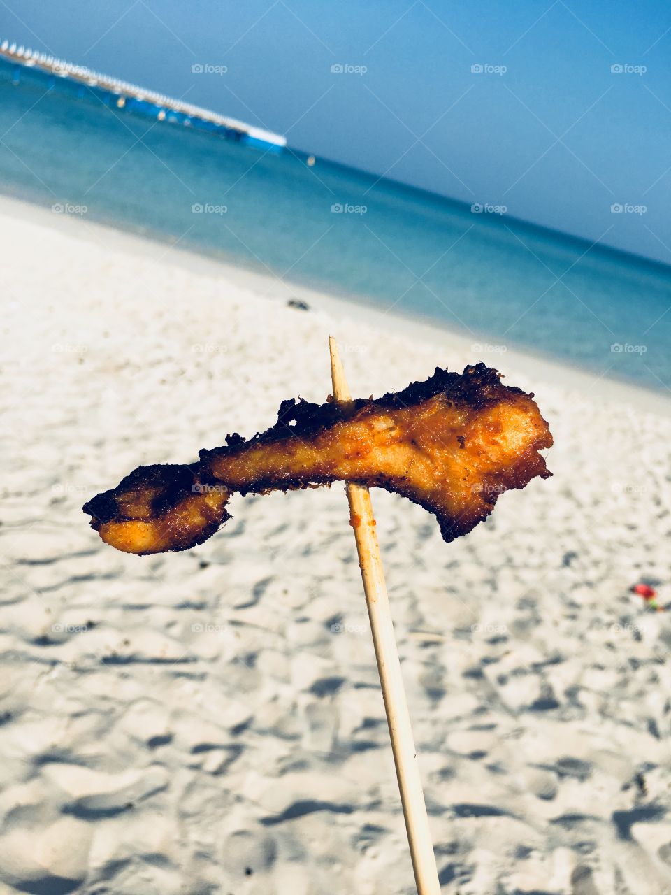 Beach  BBQ 🏝 🍗  #Chicken#Doha#WinterIsHere#PleasentWeather