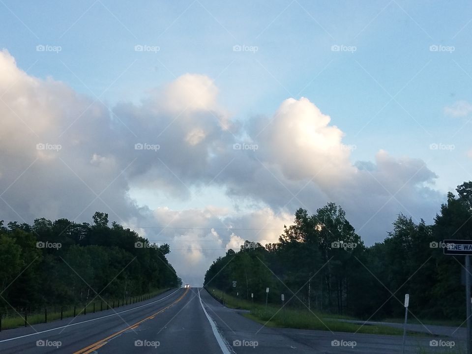 Road, Asphalt, Highway, Landscape, Transportation System