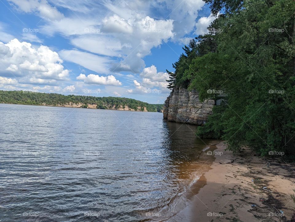 Lake shoreline