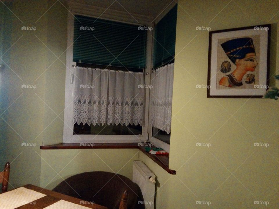 Window in the kitchen.