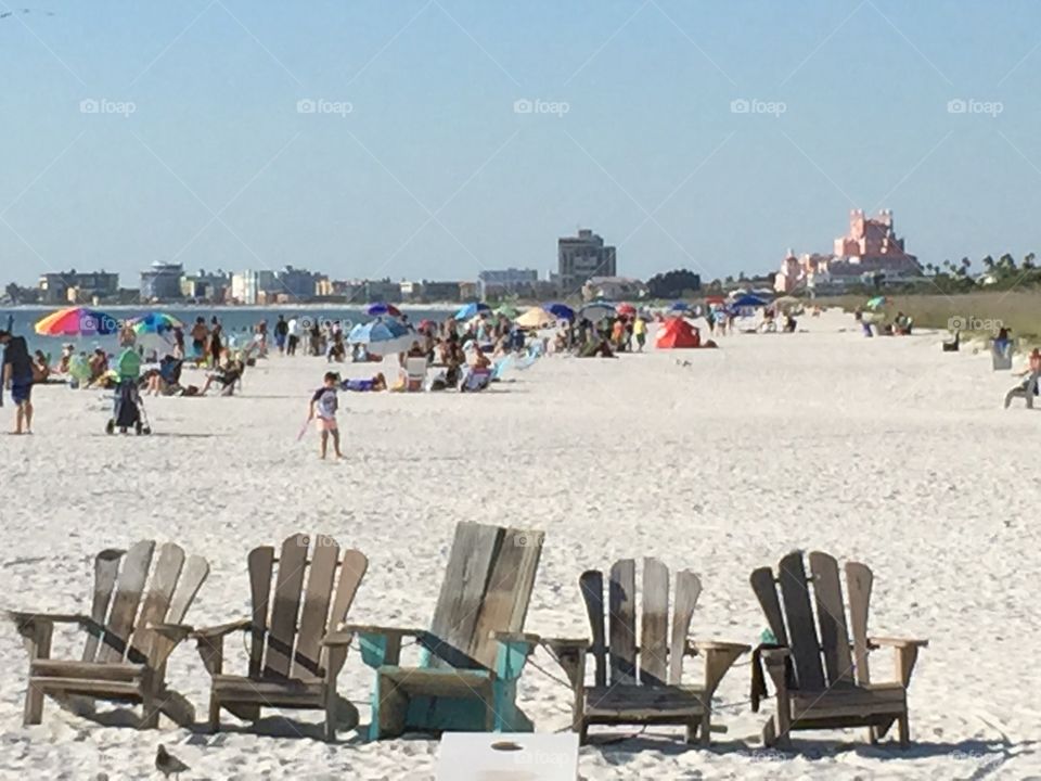 Paradise Beach. Paradise Grill at St Pete Beach