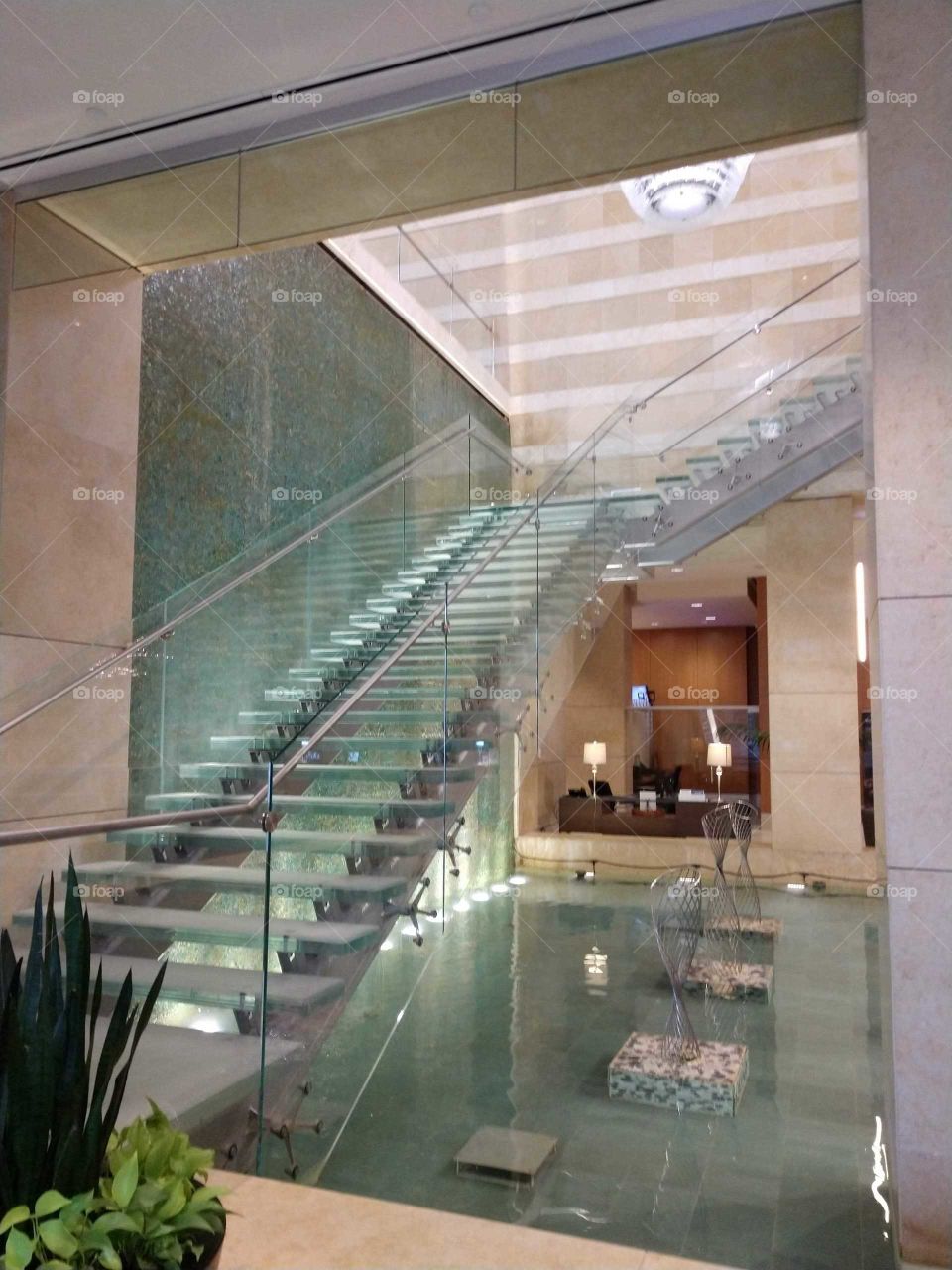 glass stair